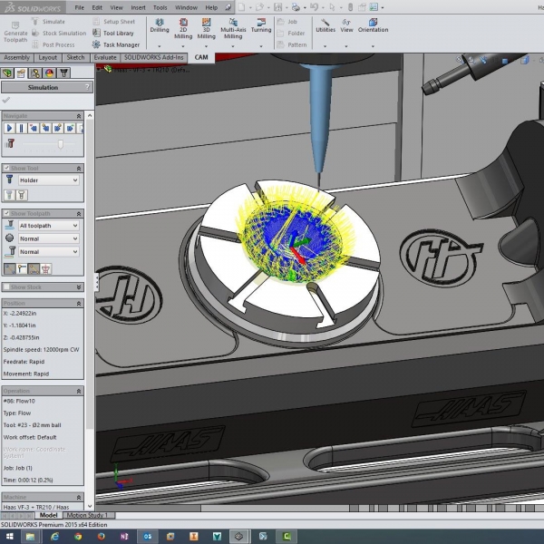 Applying 5-axis cutterpaths to b