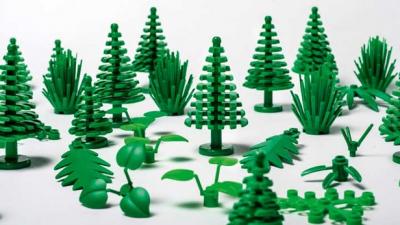 Lego says the new pieces made with sugarcane ethanol make up between one and two percent of the total plastic pieces it produces