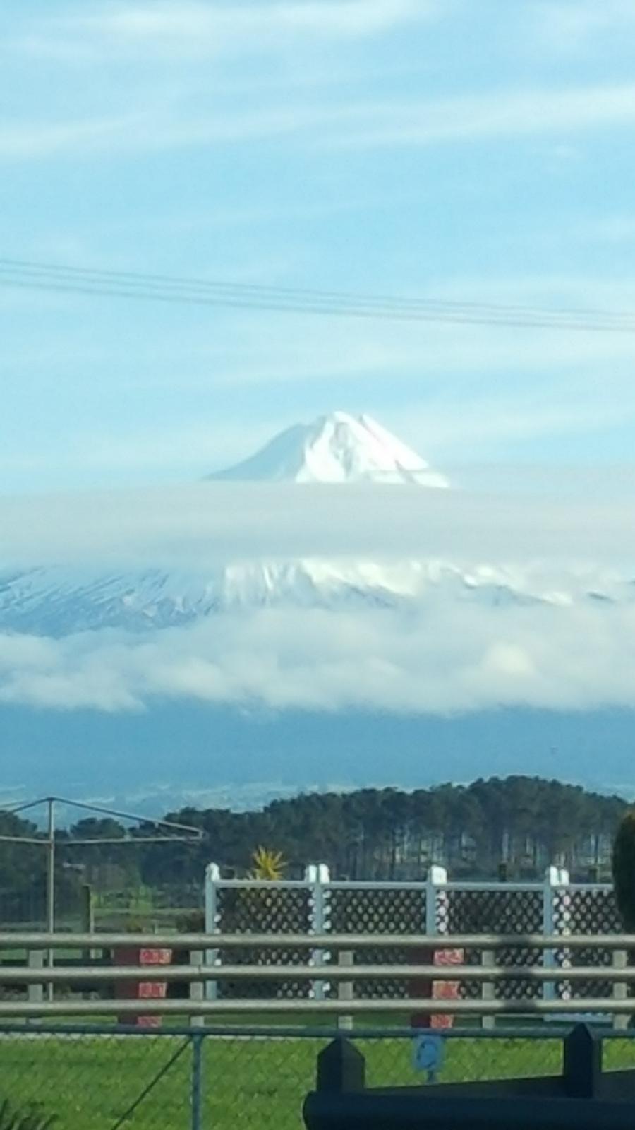 The Mountain Watches Over Taranaki - click  image to enlarge