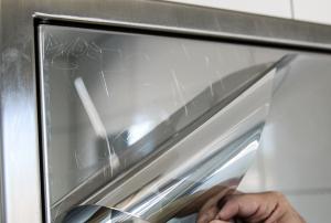 A mirrored film that replaces glass