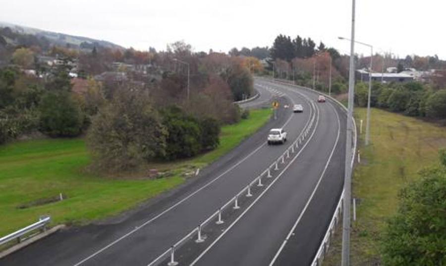 Dunedin to Mosgiel barriers installed making the highway safer for all road users