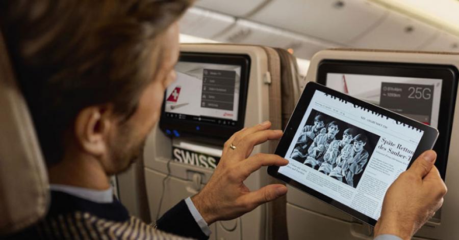 SWISS makes free digital content available to all passengers