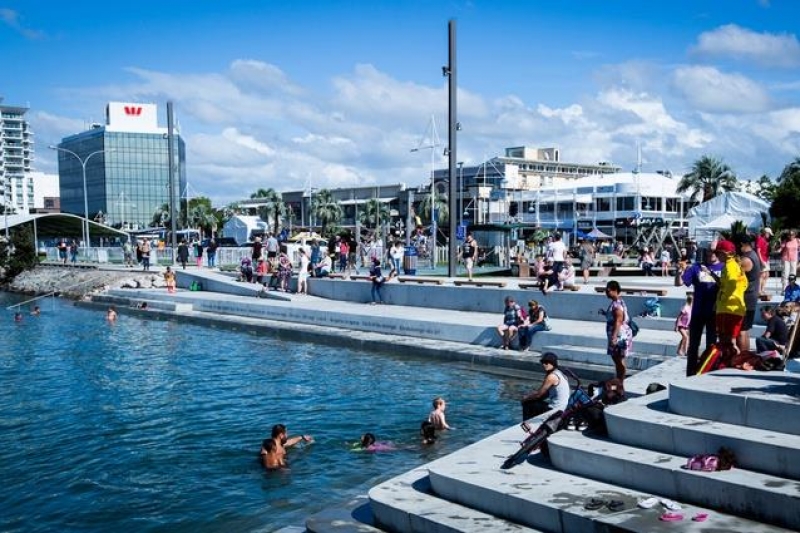 Locals and visitors to Tauranga