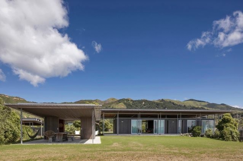 Two New Zealand houses, one buil