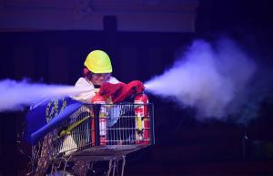 Nanogirl presents her explosive live science show "Little, Big Bang"