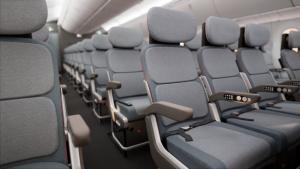 PearsonLloyd economy class airplane seating concept