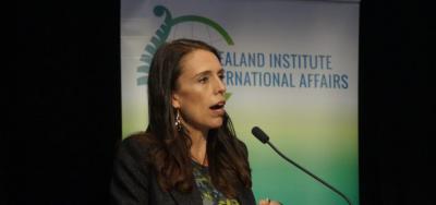 Prime Minister Jacinda Ardern focused on disarmament and climate change in her first foreign policy speech.