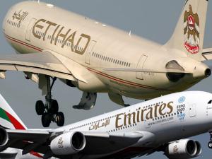 Emirates are rumoured to be considering taking over Etihad, which would form the world’s biggest airline by passenger traffic.