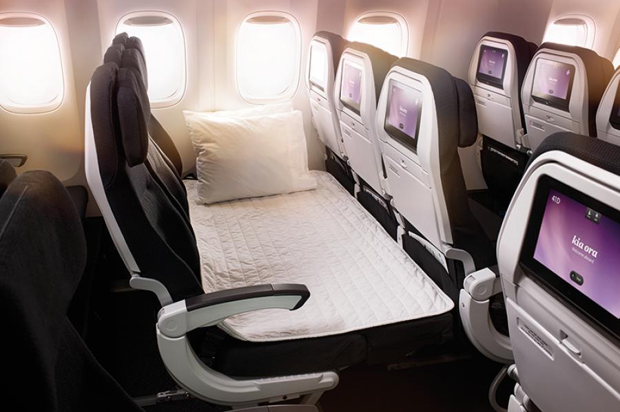 Air New Zealand - Economy Skycouch™ for $1* when you book two Economy seats