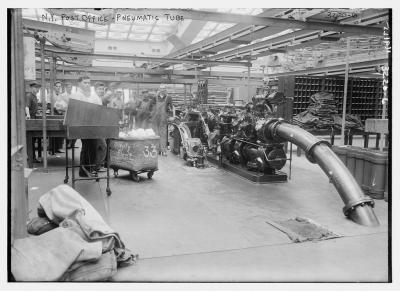 The New York Post Office’s Pneumatic tube system | © The Library of Congress