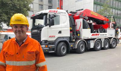 Knuckle-boom crane reaches almost 50m