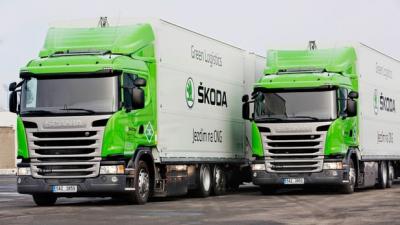 CNG-powered trucks cut costs and emissions at Skoda