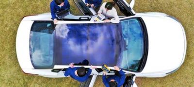 The solar panels could help to reduce emissions and boost range. Source: Hyundai Motor Group