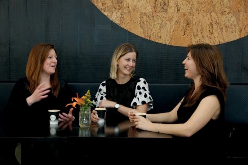 Three young architecture profess