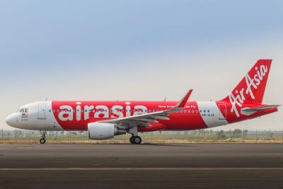 An AirAsia Airbus A320.