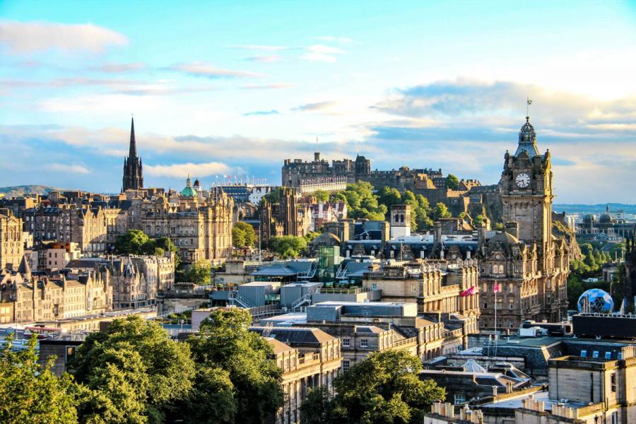 Scotland’s capital city, Edinburgh.