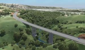 Artist’s impression of the completed Cannons Creek Bridge.