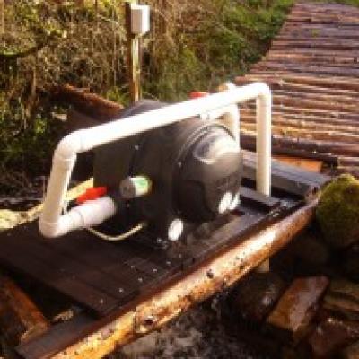 Automatic lubrication keeps water-power turbines running