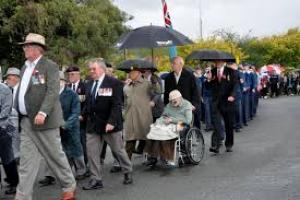 Veteran turned away from march