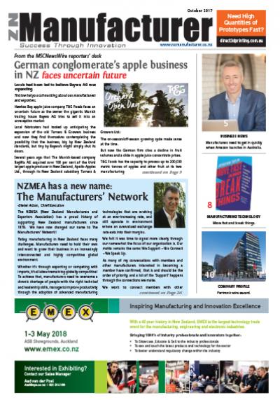 NZManufacturer October 2017 Edition Click on link below to open